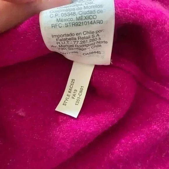 J Crew Hot Pink Wool Knit Crew Neck Womens Sweater sz M - Picture 6 of 11